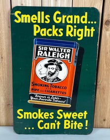 Sir Walter Raleigh Smoking Tobacco Metal Sign (TAC)