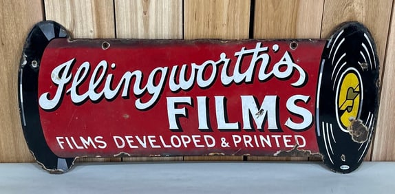Illingworth's Films Porcelain Sign (TAC)