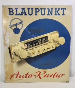 Blaupunkt Auto-Radio w/Image Metal Sign (TAC)