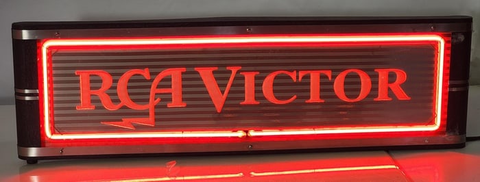 RCA Victor Etched Neon Counter-Top Lighted Display