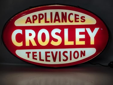 Crosley Appliances Television Plastic Lighted Sign