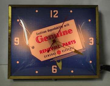 General Electric Genuine Renewal Parts Lighted Clock