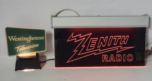 2-Small Lighted Sign