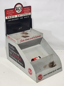 RCA Radio Batteries Metal Counter-Top Display Point of Sale