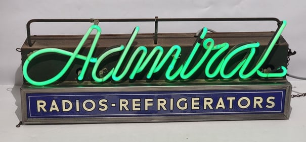 Admiral Radios-Refrigerators Neon/Lighted Sign