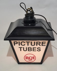 RCA Picture Tubes-TV-Radio Repair-Tubes Lighted Hanging Sign