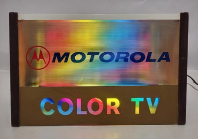Motorola Color TV Lighted Motion Sign
