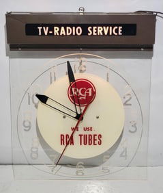 RCA "We Use RCA Tubes" Hanging Lighted Sign
