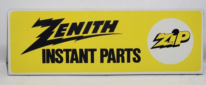 Zenith Instant Parts "Zip" Metal Rack Sign