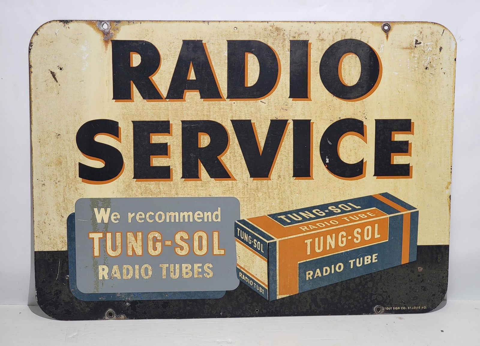 Tung-Sol Radio Tubes Service Metal Sign (1 of 3)