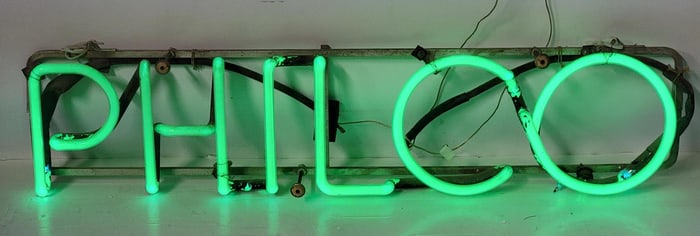 Philco Skeleton Window Neon Sign