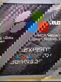 RCA "Expert Color TV Service Banner