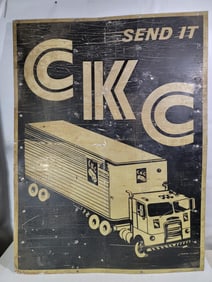 Send it CKC w/Cab-over Semi Image Metal Sign