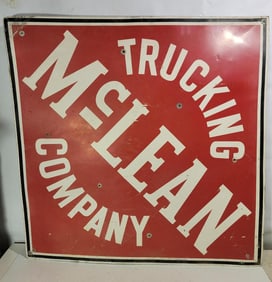 McLean Trucking Company Metal Sign