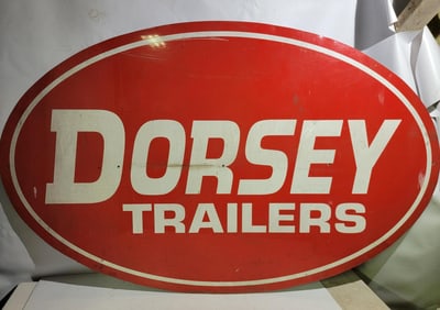 Dorsey Trailer Metal Sign