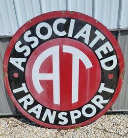 Associated Transport AT Porcelain Sign