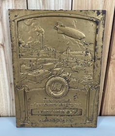 Goodyear w/Logo Cast Iron Award Plaque