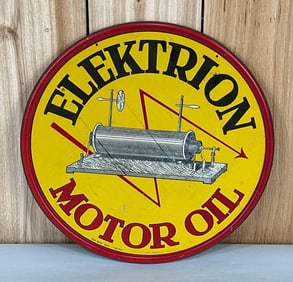 Elektrion Motor Oil w/Image Metal Sign (TAC)
