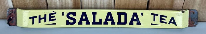 The Salada Tea Porcelain Door Push Bar (TAC)