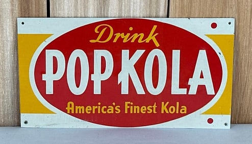 Drink Pop Kola "America's Finest Kola" Metal Sign (TAC)