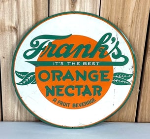 Frank's Orange Nector Metal Sign (TAC)