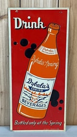 Drink Dybala's Beverages w/Bottle Metal Sign (TAC)