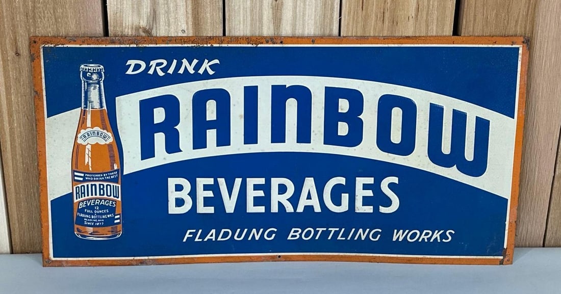 Drink Rainbow Beverages Metal Sign (TAC) (1 of 3)