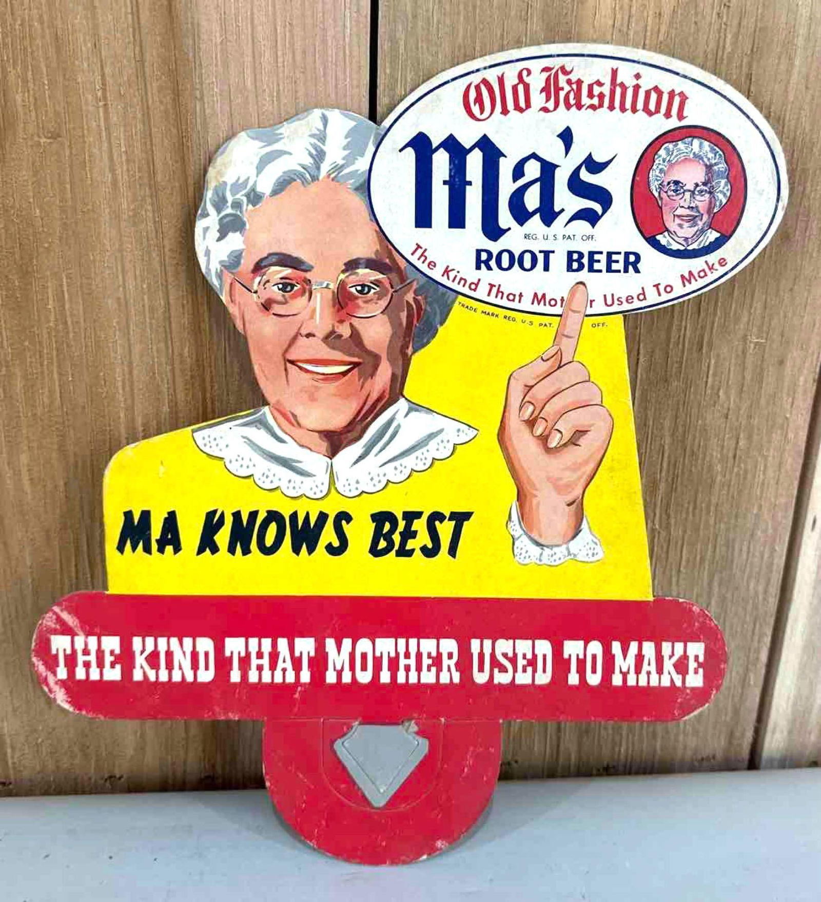 Ma’s Root Beer Di-Cut Sign (1 of 3)