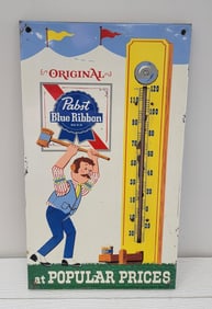 Pabst Blue Ribbon Metal Thermometer