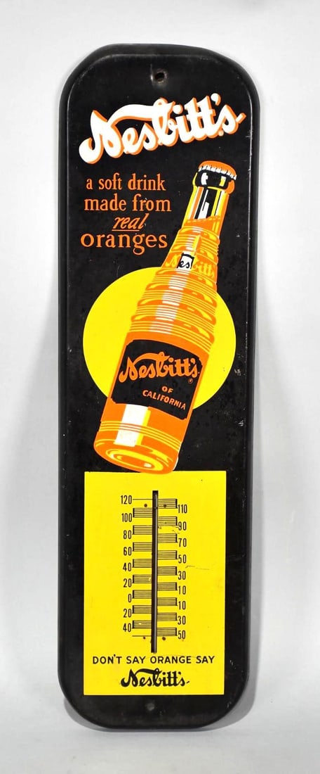 Nesbitt's w/Bottle Metal Thermometer (TAC) (1 of 4)