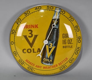 Drink 3V Cola Glass Face Thermometer