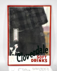 Cloverdale Soft Drinks Thermometer / Mirror