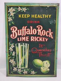 Buffalo Rock Lime Rickey "It Quenches Thirst" Metal Sign (TAC)