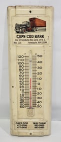Cape Cod Bark w/Semi-Truck Metal Thermometer (TAC)