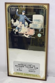 Veteran & Bessemer Yellow Cab Co. Mirror w/Police Crossing Guard