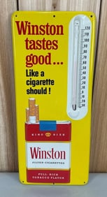 Winston Cigarette Metal Thermometer (TAC)