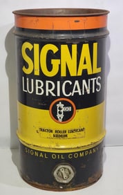 Signal Lubricants w/Black Spot Light Logo Metal Barrel