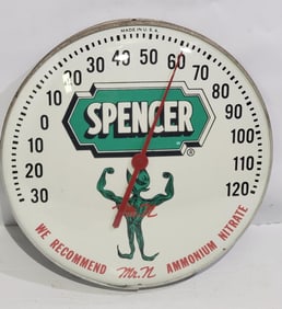 Spencer "We Recommend Mr. N Ammonium Nitrate Round Thermometer