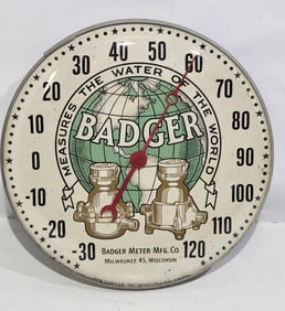 Badger Meter Mfg. Round Thermometer