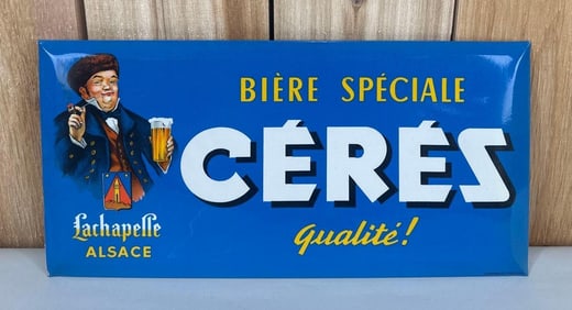 Biere Special Ceres w/Image Metal Sign