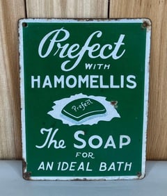 Prefect with Hamomellis Soap Porcelain Sign