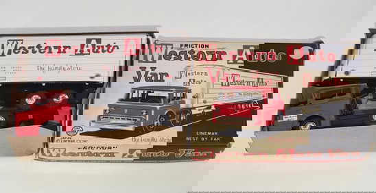 Western Auto Van by Line Mar Friction Toy NIB