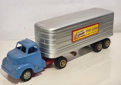 Marx Hi-Way Express Van Lines Semi & Trailer
