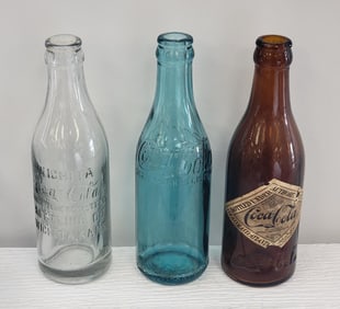 Lot of (3) Coca-Cola Bottles