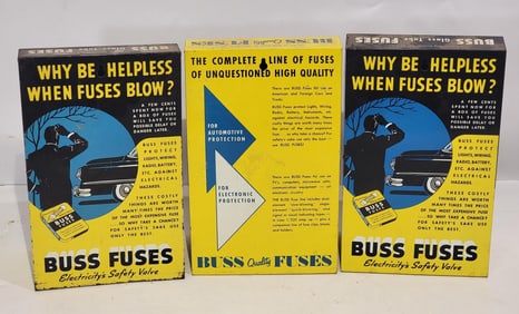 3-Buss Fuses Automotive Metal Counter-Top Display Holders
