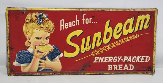 Reach Sunbeam Bread w/Logo Metal Sign