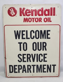 Kendall Motor Oil "Welcome" Metal Sign (TAC)
