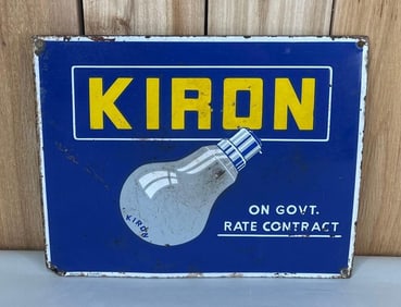 Kiron w/Image Porcelain Sign
