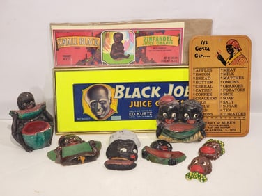 Group of Black Memorabilia Items
