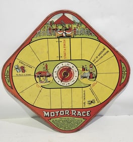 Motor Race Metal Board Game